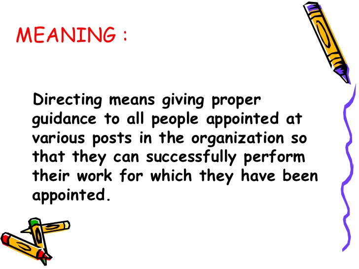 Directing function of management