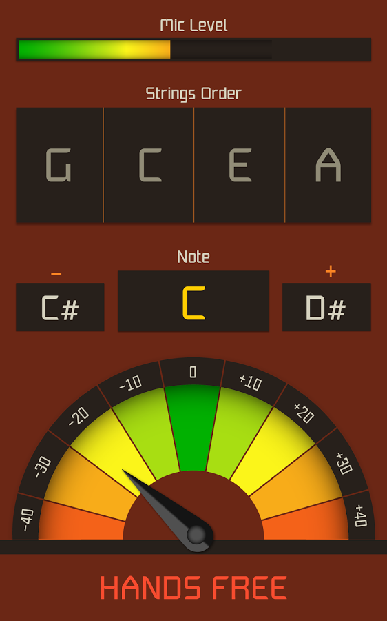 Tuner for ukulele app